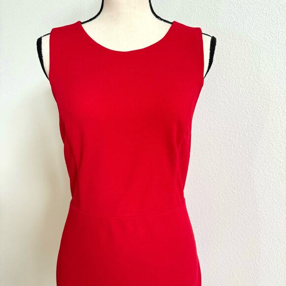 Lulus Red Tie Bow Open Back Mini Sheath Dress Women's XL NWT - Picture 3 of 7